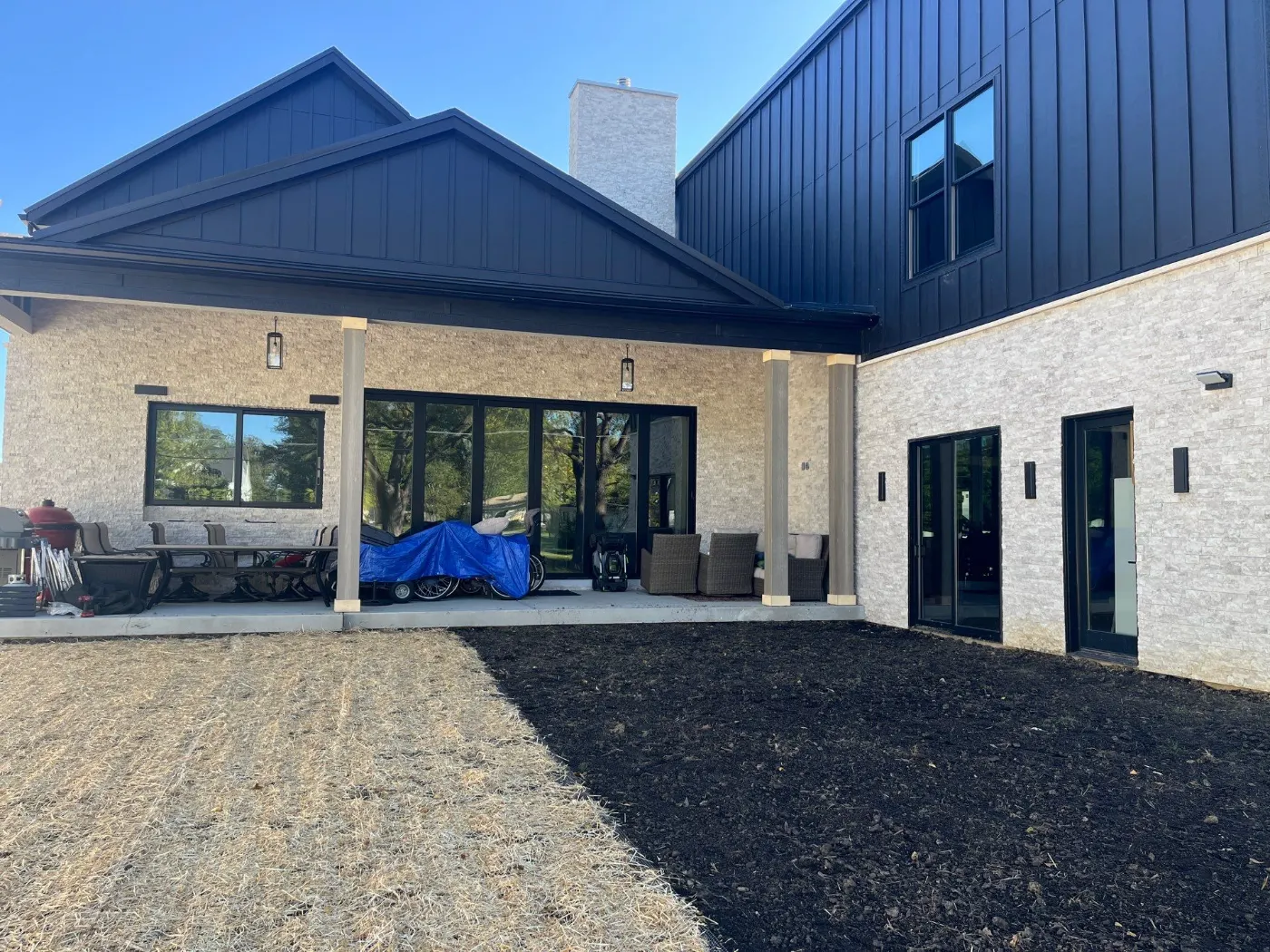 Trim and flashing detail on a Brookshire siding job