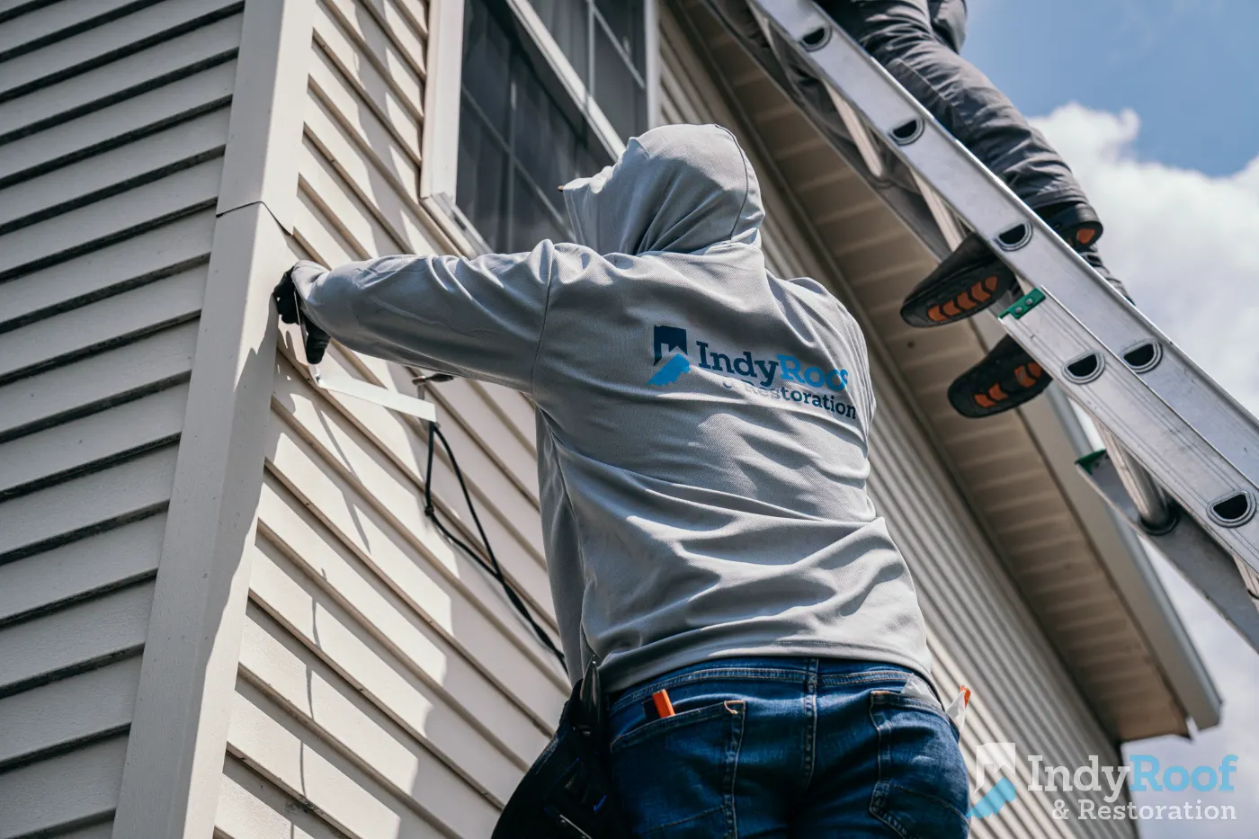 Siding installation documented in Brookshire